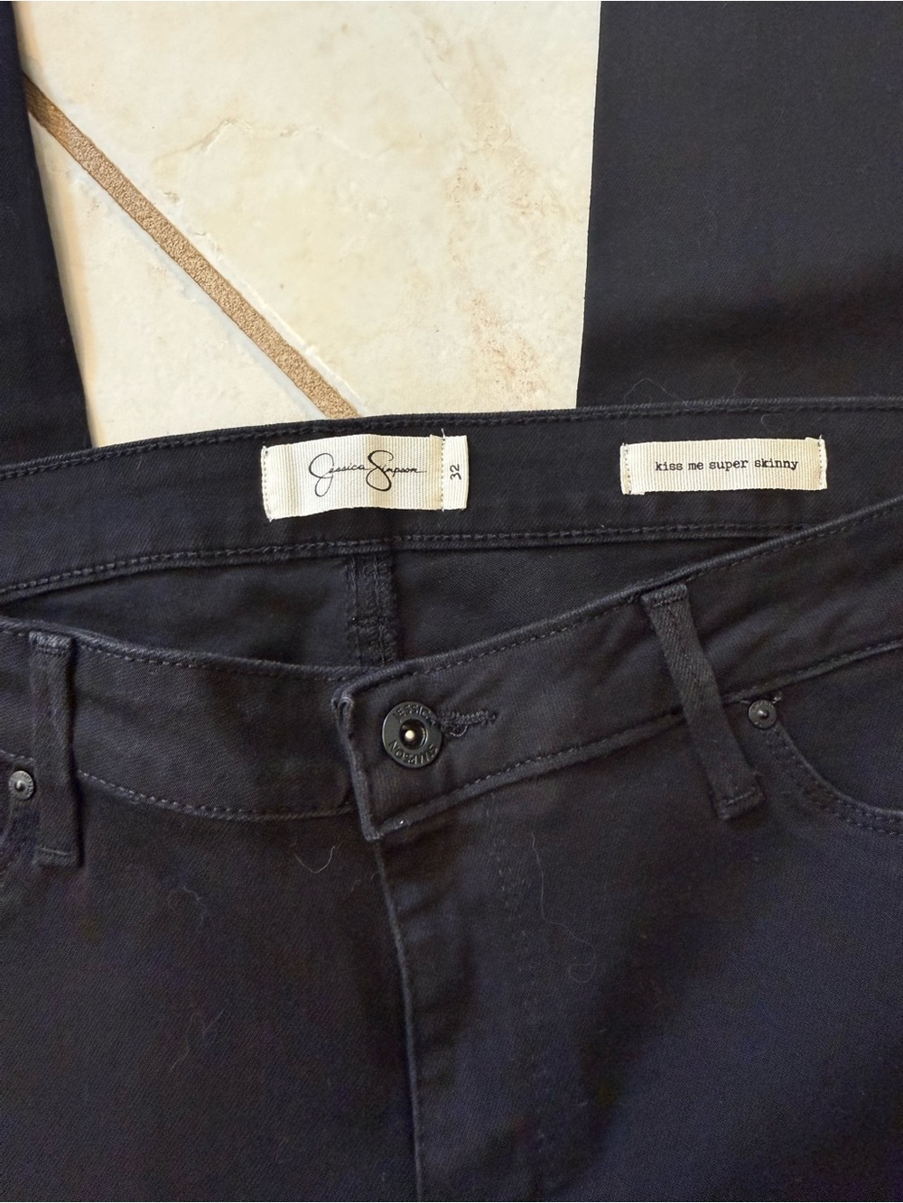 Jessica Simpson Black Skinny Jeans - Women's Stretch Denim - Picture 2 of 6